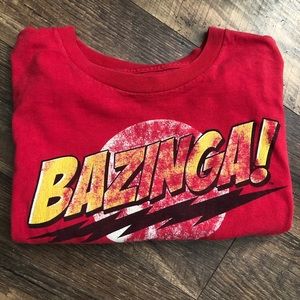 Vintage tee! Red BAZINGA!